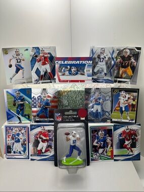 Josh Allen Bills Mini-Figure w/ James Cook + Lot of 13